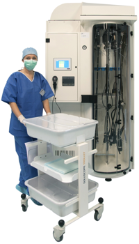 Soluscope droog- en opbergkast in verticale positie